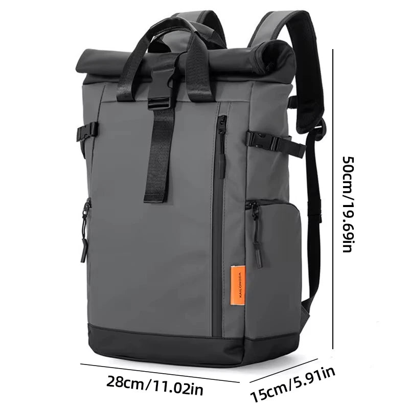 Men's Travel Bag 15.6inch Laptop Computer Backpack Outdoor Waterproof Camping Hiking School Bag College Business Rucksack