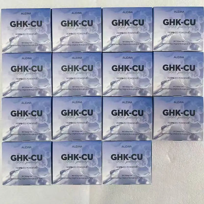 ZS High-Concentration Copper Peptide Serum with Hyaluronic Acid GHK-CU Anti-Aging Serum Fade Fine Lines Restore Skin Elasticity