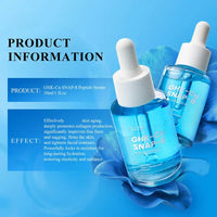 GHK-Cu SNAP-8 Peptide Face Serum 30ml - Blue Copper Firming Nourishing Radiant Cleansing Moisturizing Essence Oil for All Skin