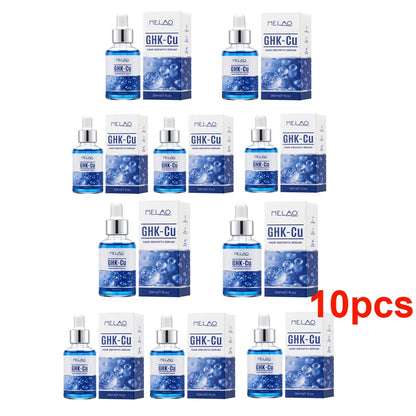 GHK-CU Hair Growth Serum Repair Hair Scalp Care Anti Hair Loss Treatment Blue Copper Peptide Hair Growth Serum for Men Women