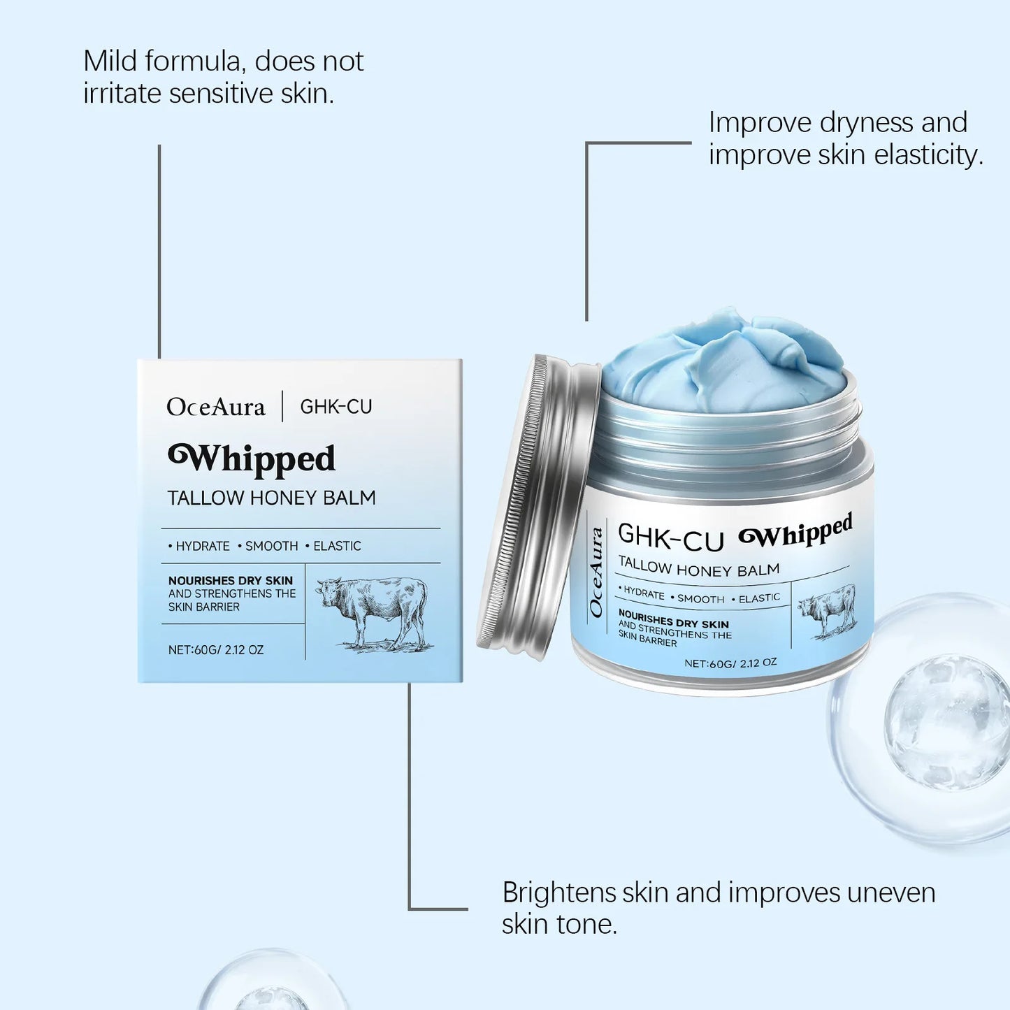 GHK-Cu  Copper Peptides Beef Tallow