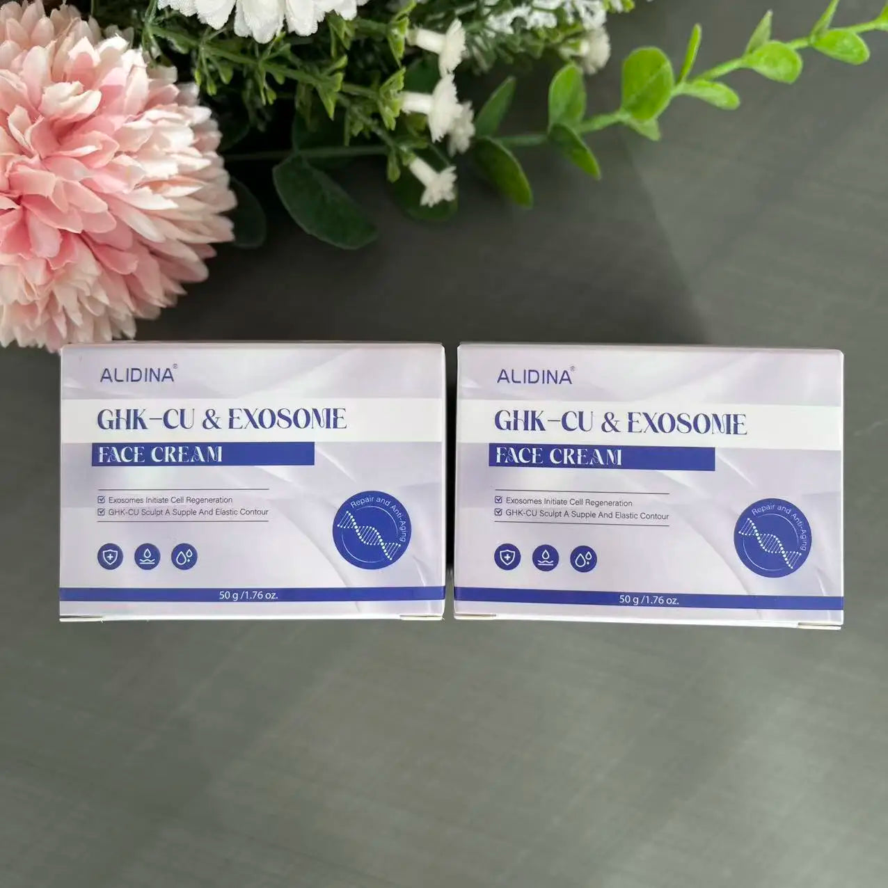 ZS High-Concentration Copper Peptide Serum with Hyaluronic Acid GHK-CU Anti-Aging Serum Fade Fine Lines Restore Skin Elasticity