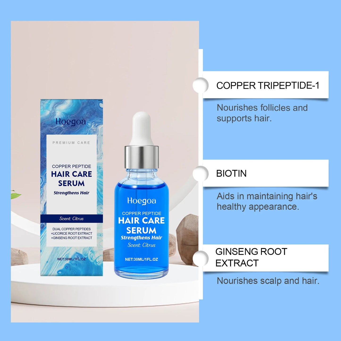 Copper Peptide Hair Growth Serum