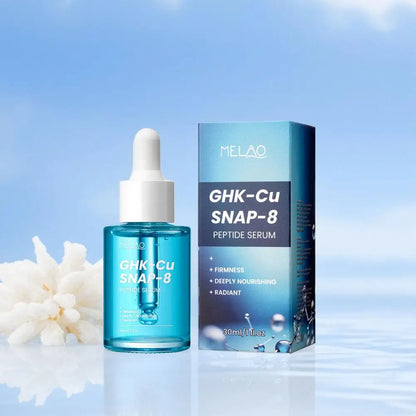 GHK-Cu SNAP-8 Peptide Face Serum 30ml - Blue Copper Firming Nourishing Radiant Cleansing Moisturizing Essence Oil for All Skin