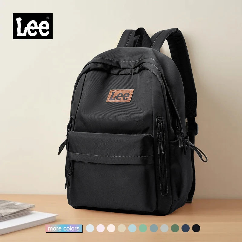 LEE Lightweight 16 Inch Laptop Backpack Women Man Oxford Middle High School Bag Large Capacity Teenage College Student Schoolbag