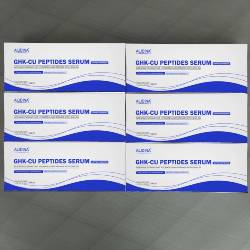 ZS High-Concentration Copper Peptide Serum with Hyaluronic Acid GHK-CU Anti-Aging Serum Fade Fine Lines Restore Skin Elasticity