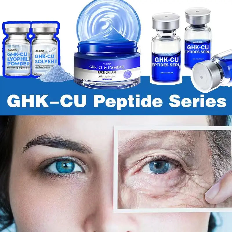 ZS High-Concentration Copper Peptide Serum with Hyaluronic Acid GHK-CU Anti-Aging Serum Fade Fine Lines Restore Skin Elasticity