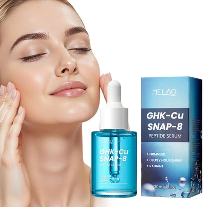 GHK-Cu SNAP-8 Peptide Face Serum 30ml - Blue Copper Firming Nourishing Radiant Cleansing Moisturizing Essence Oil for All Skin