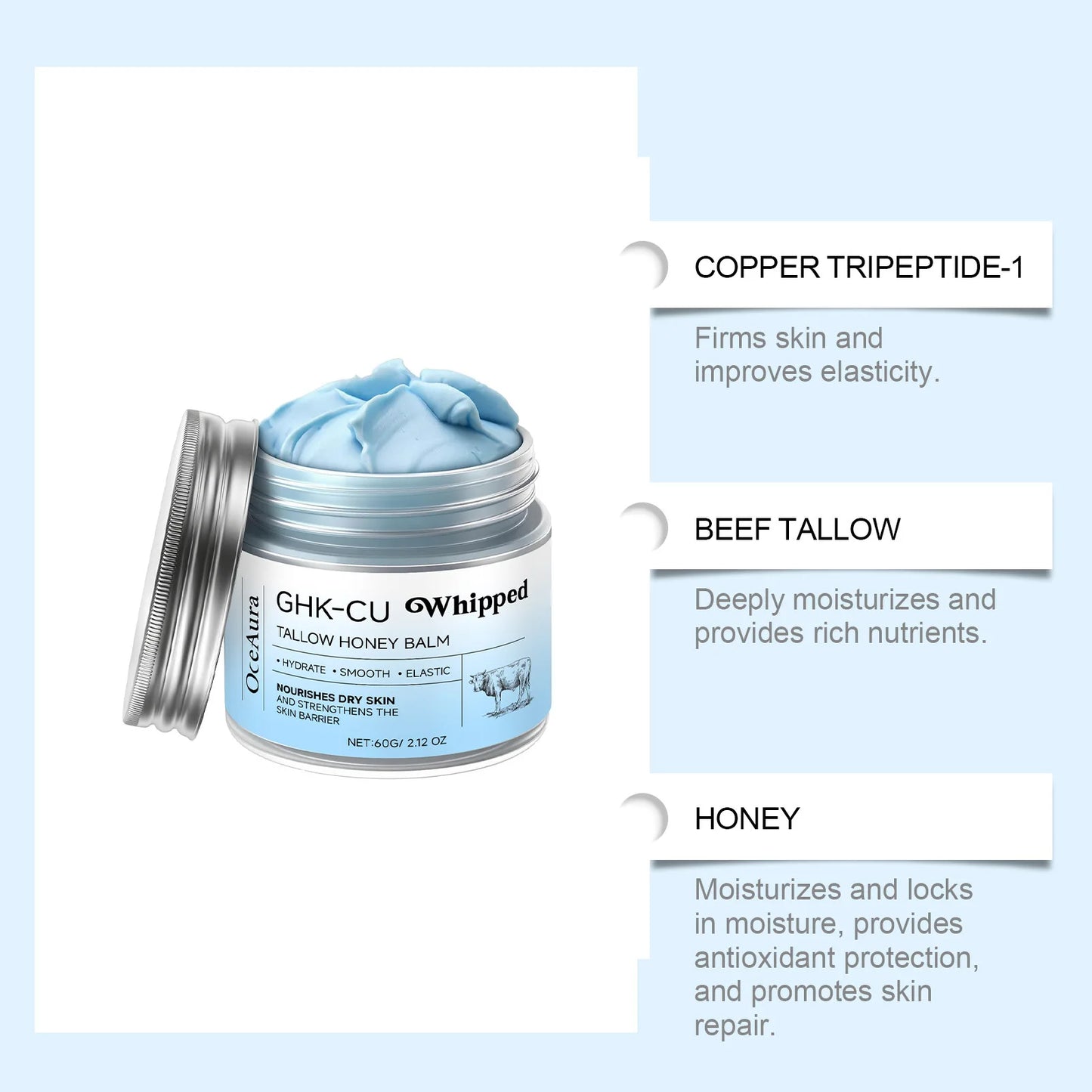 GHK-Cu  Copper Peptides Beef Tallow