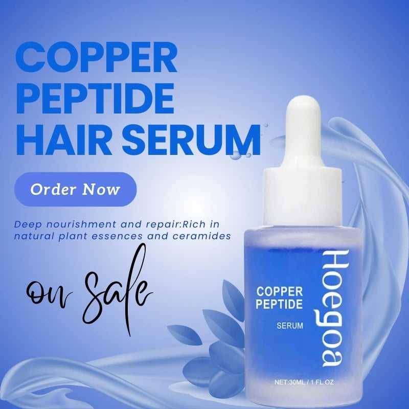 Copper Peptide Hair Density Serum Deep Nourishment And Moist For Damage Hair Treatment,anti-hair Loss Natural Hair Growth Liquid