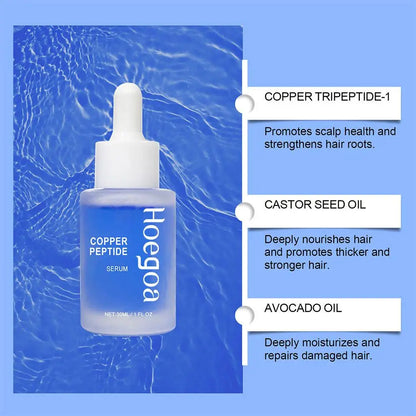 Copper Peptide Hair Density Serum Deep Nourishment And Moist For Damage Hair Treatment,anti-hair Loss Natural Hair Growth Liquid