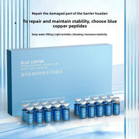 Blue Copper Peptide Freeze-Dried Powder Set Oligopeptide Anti Wrinkle Essence Shrink Pores Acne Treatment Skincare Serum 20pcs