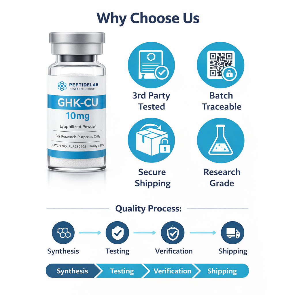 GHK-Cu 50mg – Copper Research Peptide – Purity 98%+